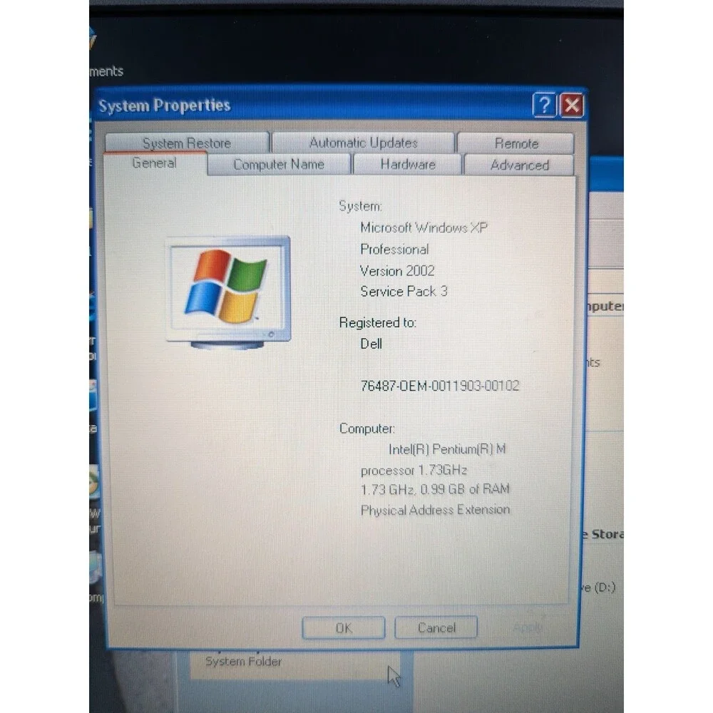 Dell Latitude D610 Laptop - Windows XP PRO - 1.73 GHz Intel, 1GB RAM w/ Charger